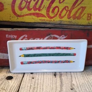 Rae Dunn Colorful Pencil Tray 2017 NWT
